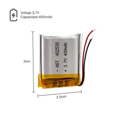 BATERIA DE TABLET 402530 - 180mAh - 3 x 2.5 cm