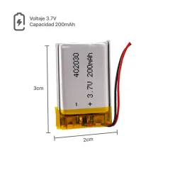 BATERIA DE TABLET 402030 - 200mAh - 3 x 2 cm