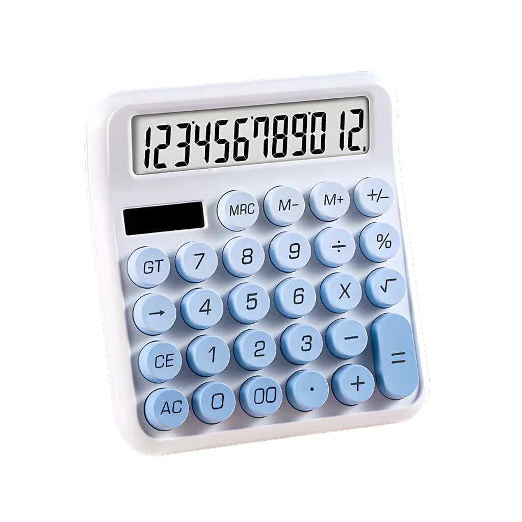 CALCULADORA COLORES GRANDE MODV-001W - VARIOS - CELESTE