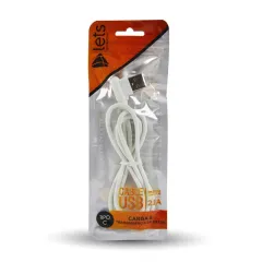 CABLE USB MOD21 - ELE - TIPO C - BLANCO
