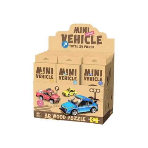 ROMPE CABEZA 3D MINI AUTOBUS JDMZ-001 - ZUMO - VERDE/VIOLETA