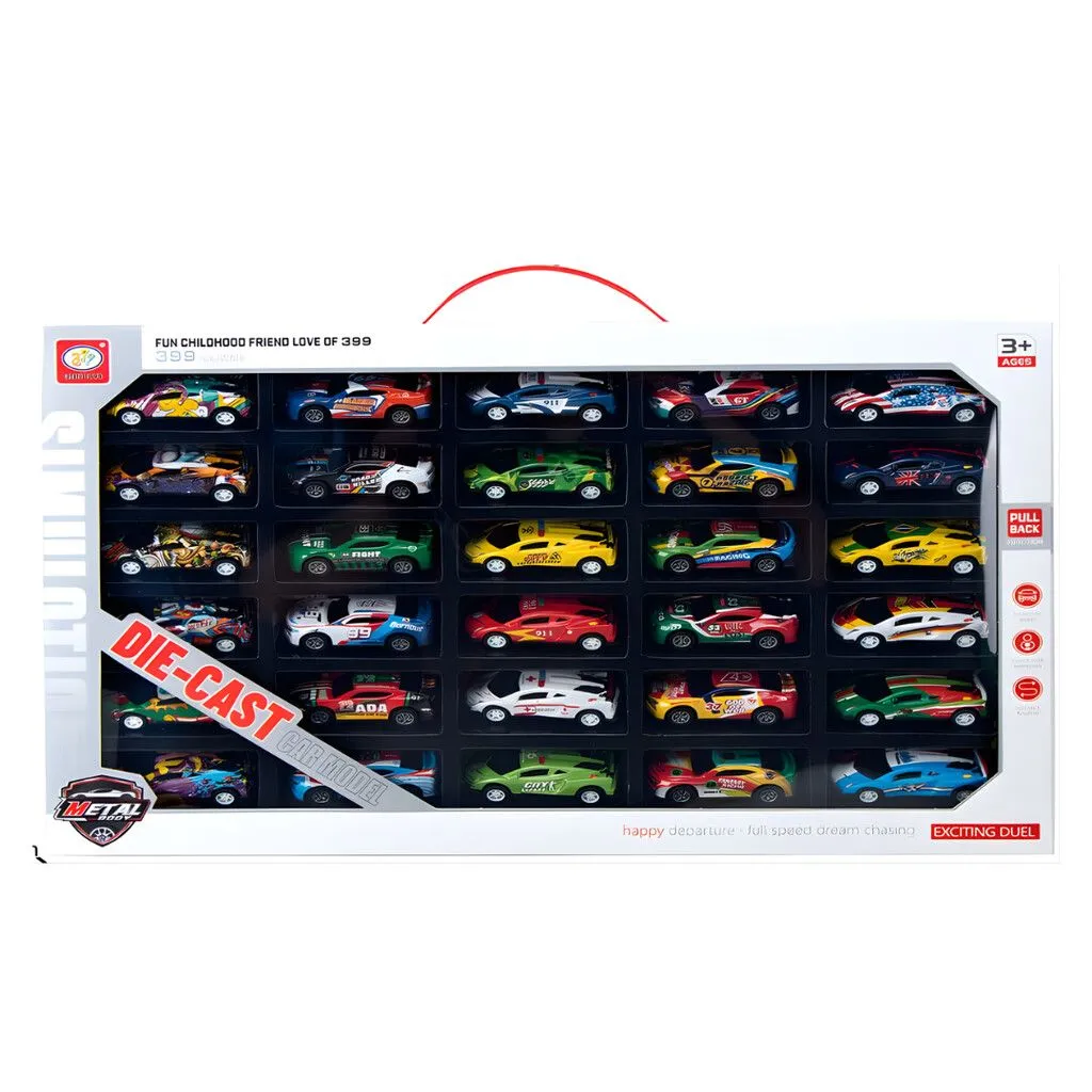 CAJA PORTA AUTITOS DE CARRERA x30 P24 ATRZ-001 - ZUMO