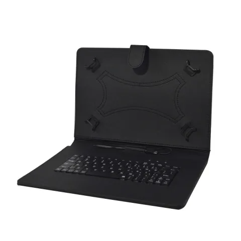 FLIP COVER CON TECLADO Y CABLE 10 PULGADAS