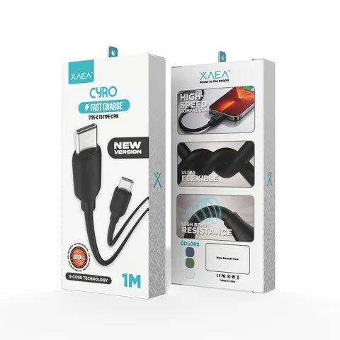 CABLE CYRO TIPO C-TIPO C MODX-00JB - XAEA - NEGRO