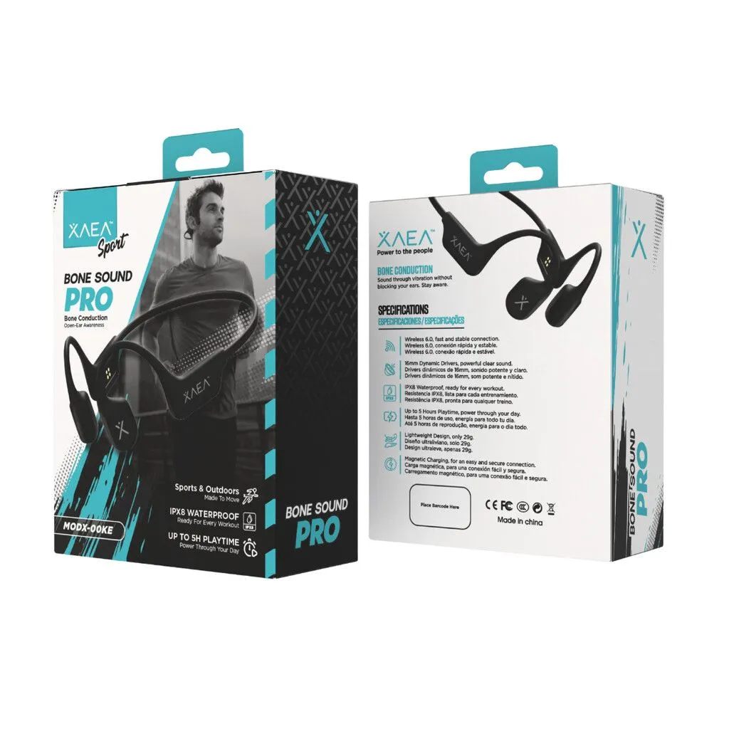 MANOS LIBRES OSEO IPX8 MODX-00KE - XAEA - NEGRO (BONE SOUND PRO)