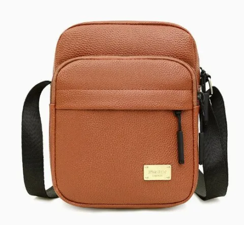 BOLSO CUADRADO SIMIL CUERO MODV-00LP - VARIOS - MARRON
