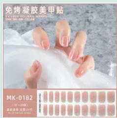 UÑAS  GEL STICKERS UV-FREE CON DISEÑO MODV-00LW - VARIOS