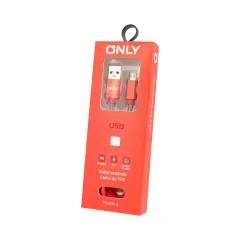 CABLE USB MOD 61 - MT ONLY - V8 - ROJO