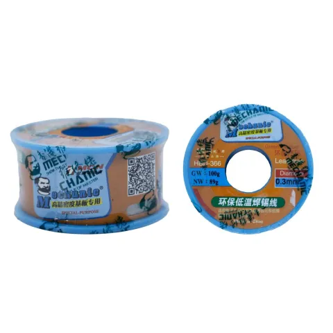 ESTAÑO EN ROLLO - MECHANIC - HBD-366 0.3MM. 100GR