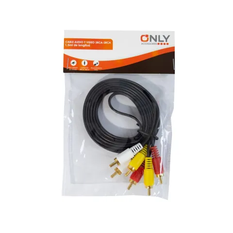 CABLE AUDIO Y VIDEO 3RCA/3RCA 1.5M VR
