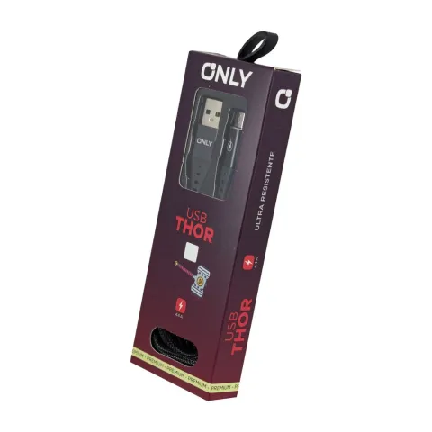 CABLE USB MOD25 - THOR - V8 - NEGRO