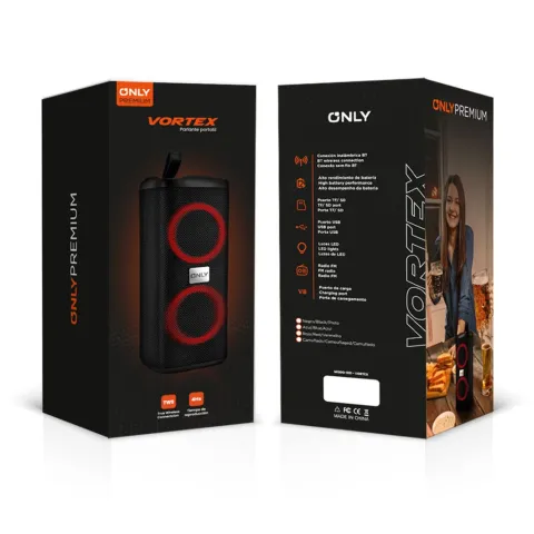 PARLANTE 3'' MODO-001 VORTEX - ONLY - AZUL