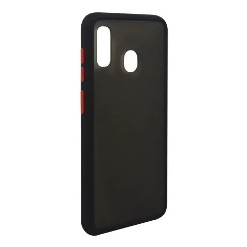 TPU BORDES COLORES MOD154 SAMSUNG A11 - NEGRO