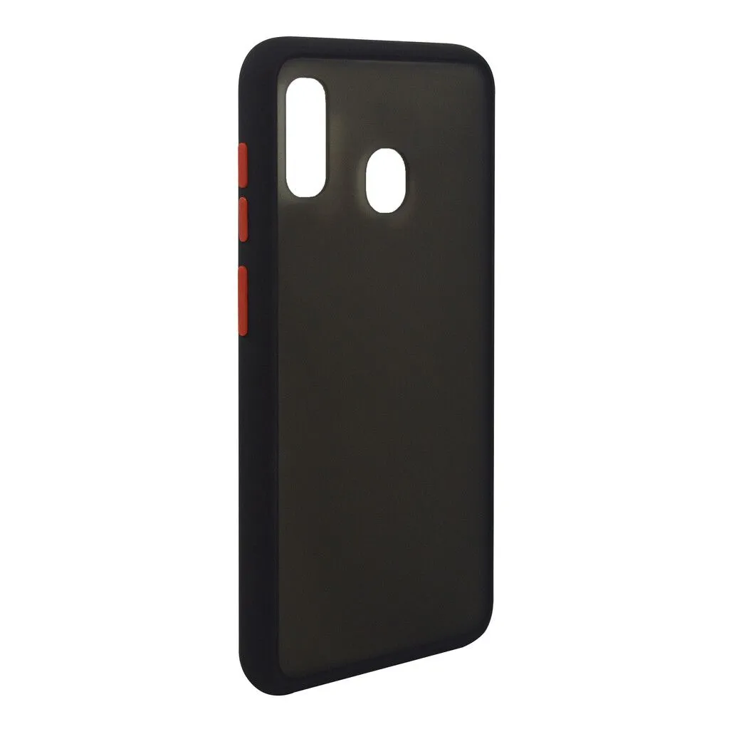 TPU BORDES COLORES MOD154 SAMSUNG A11 - NEGRO