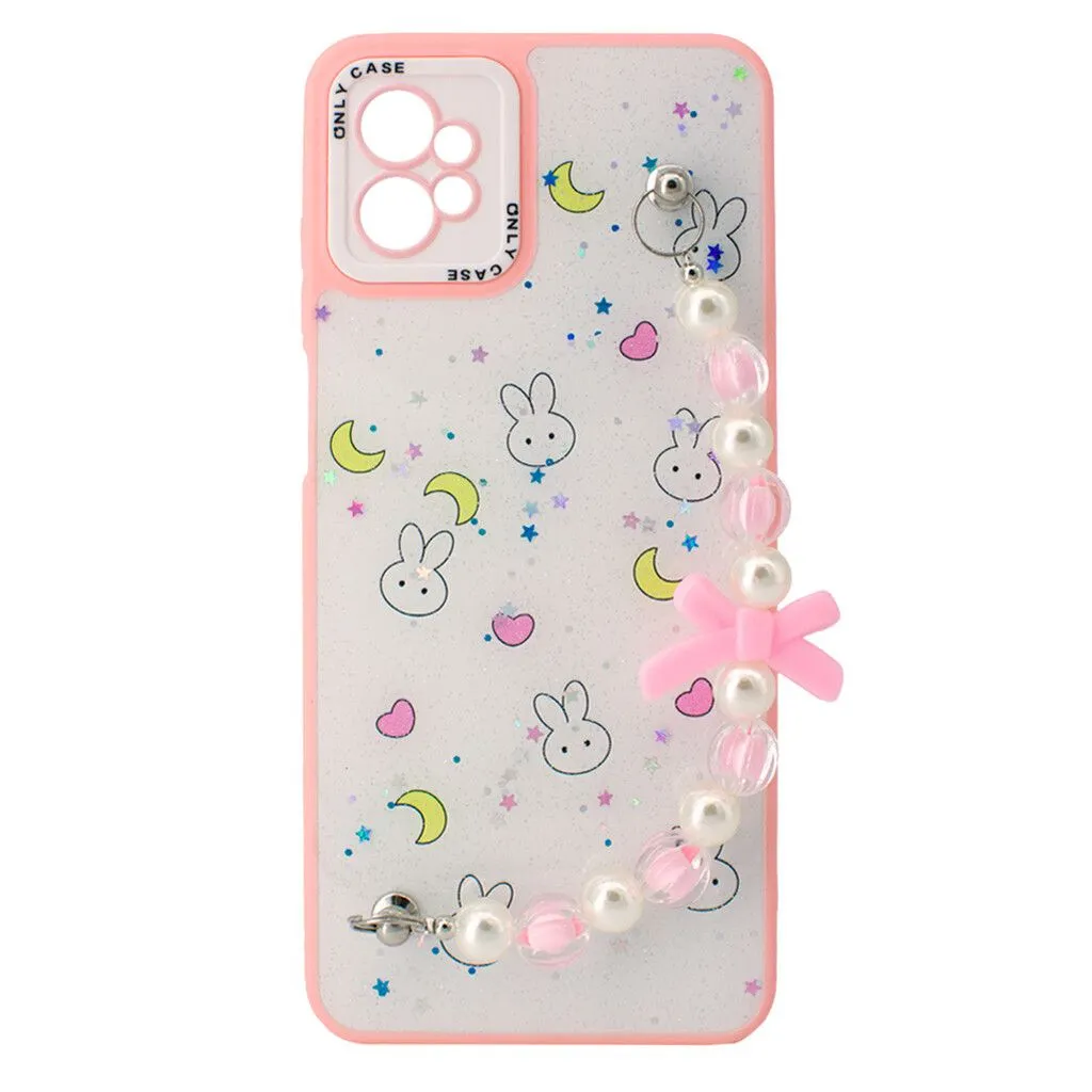 TPU MOD522 GLITTER CHAINS - SAM A13 / A04S - ONLY - PINK
