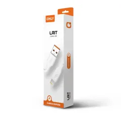 CABLE USB LIGHTNING MODO-138 LAIT - ONLY - BLANCO