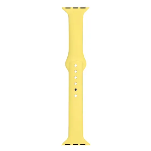 MALLA RELOJ MODS-752 SILICONA LISA 38 - ST - AMARILLO