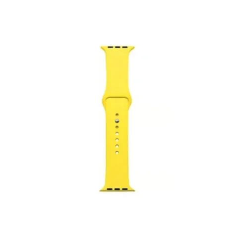 MALLA RELOJ MODS-753 SILICONA LISA 42 - ST - AMARILLO