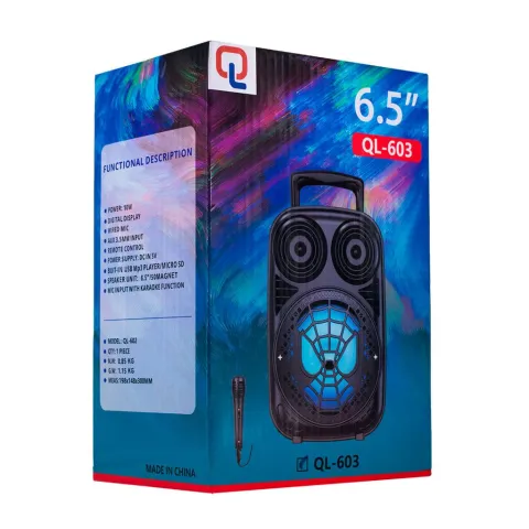 PARLANTE 6,5'' - MODS-QL603 - STOCK - NEGRO