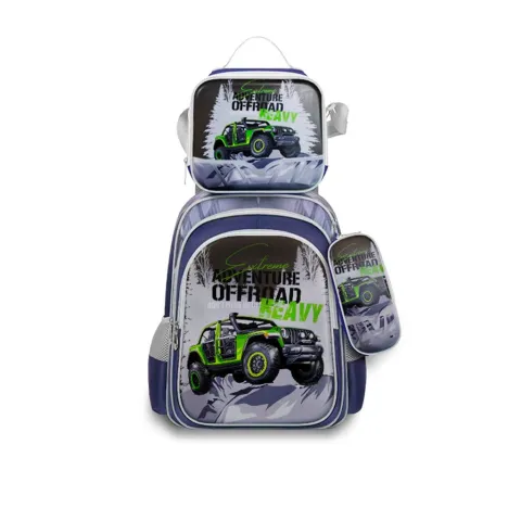 MOCHILA SET INFANTIL CAMION MODS-1120 - ST - NEGRO