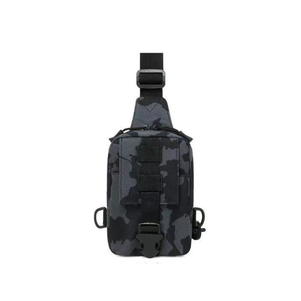 BOLSO MORRAL CUADRADO MODS-772 - ST - CAMUFLADO NEGRO