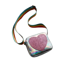 CARTERA CORAZON MODS-566 - ST - PLATEADO