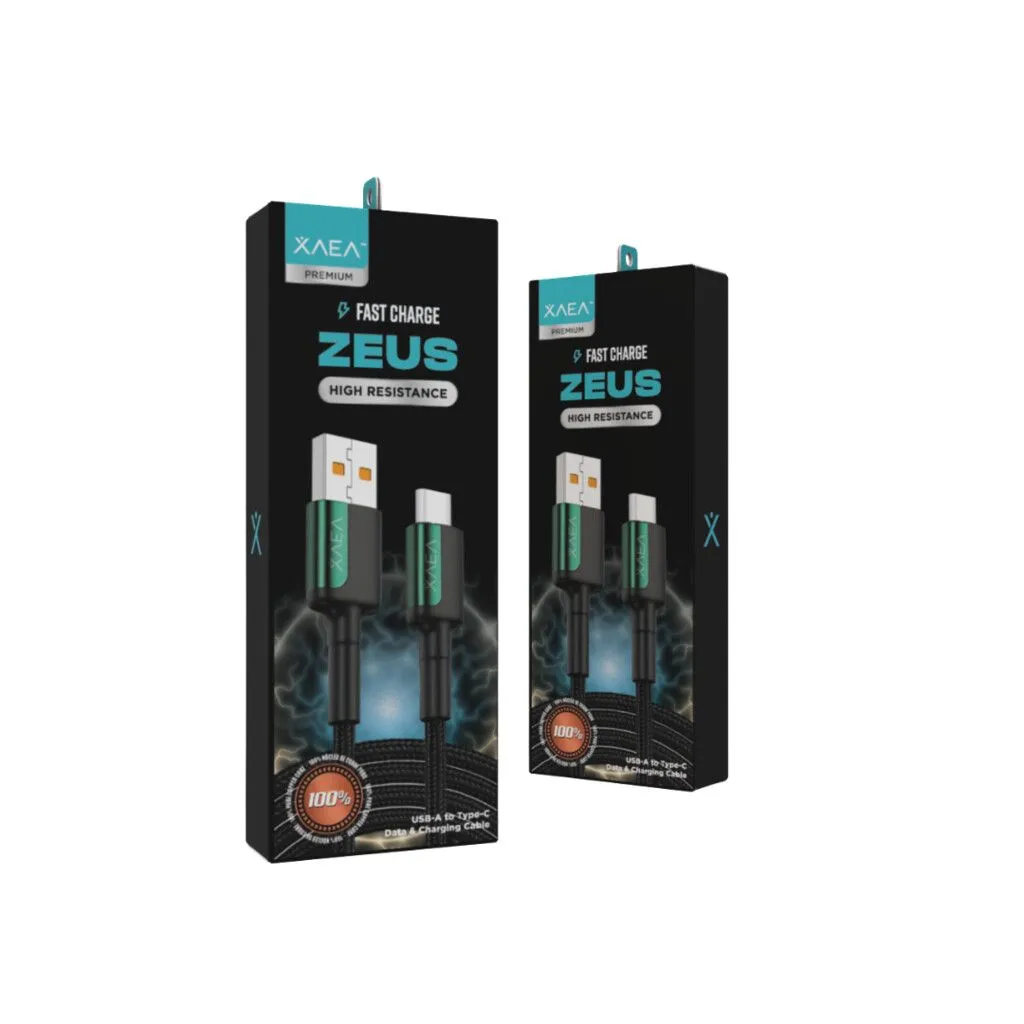 CABLE USB TIPO C MODX-103 - ZEUS - XAEA - VERDE