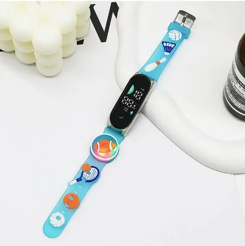 WATCH BAND KIDS DEPORTES C/LUCES MODV-003L - VARIOS - AZUL