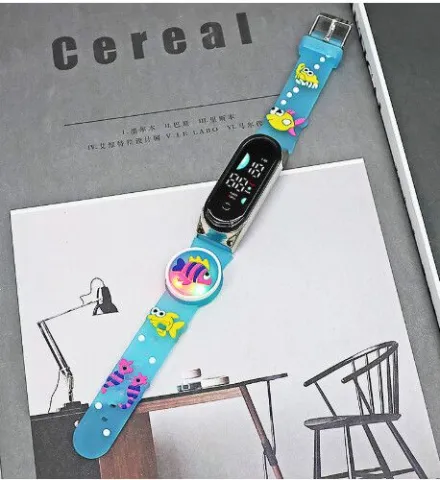 WATCH BAND KIDS PECES C/LUCES MODV-003L - VARIOS - AZUL