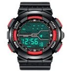 RELOJ MASCULINO 82-S612 MODV-005L - VARIOS - NEGRO/ROJO