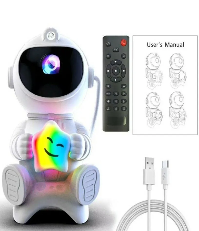 PROYECTOR ASTRONAUTA RGB ESTRELLA MODV-00AR - VARIOS - BLANCO