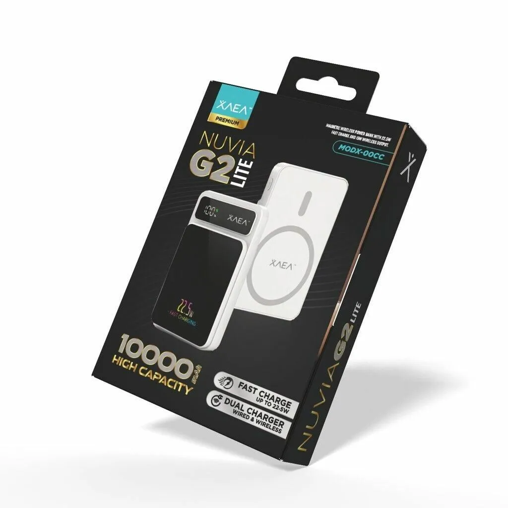 POWER BANK NUVIA G2 LITE KJ-CX10 WIRELESS 10000 MAH MODX-00CC - XAEA - BEIGE