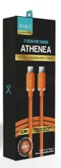 CABLE ATHENEA TIPO C-C EDICION ESPECIAL MODX-00F3 - XAEA - NARANJA