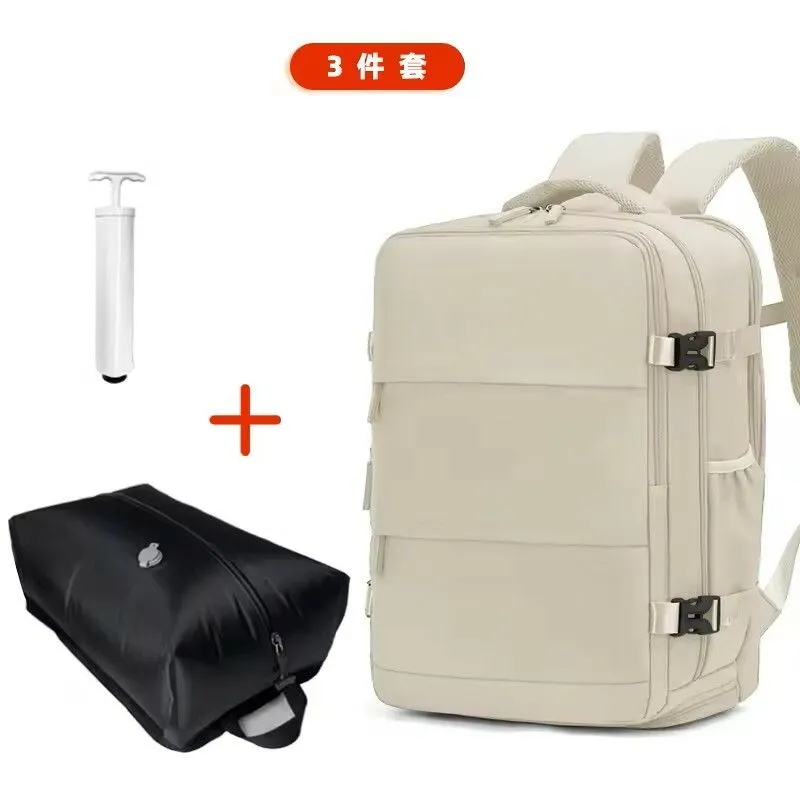 MOCHILA VIRAL DE VIAJE DE VACIO CON BOMBA MODV-00MJ - VARIOS - BEIGE