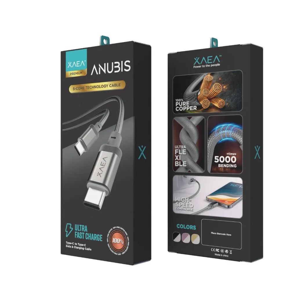 CABLE ANUBIS TIPO C-C MODX-00J1 - XAEA - PLATEADO