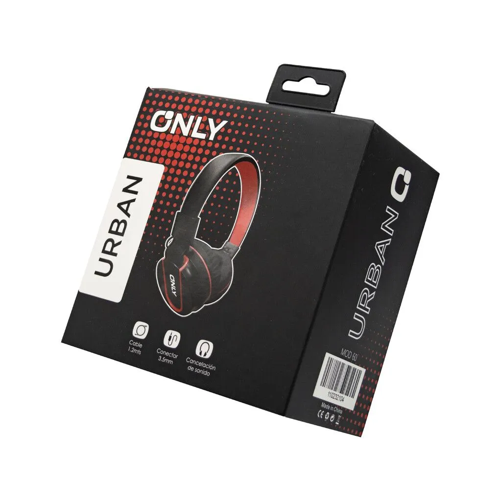 AURICULAR MOD60 - ONLY URBAN - ROJO
