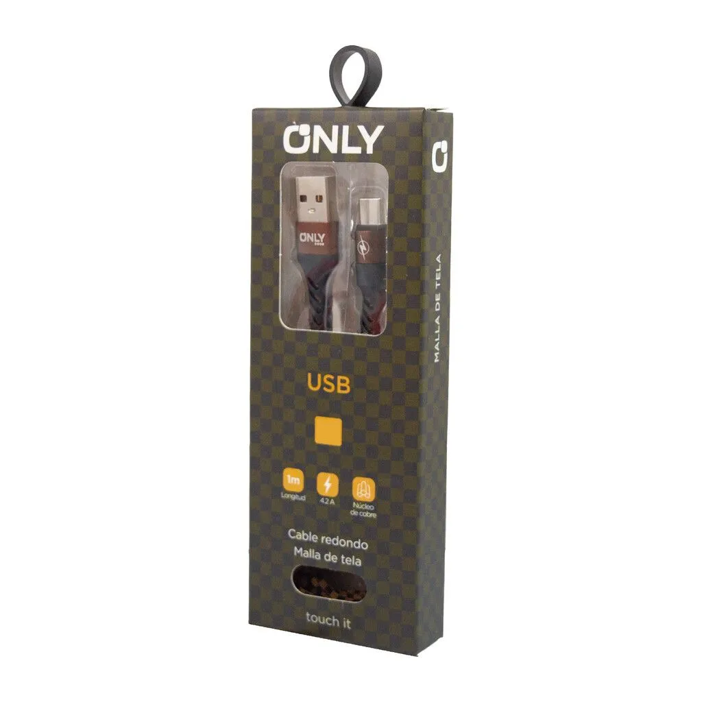 CABLE USB MOD 45 - V8 - DORADO 2.4 AMP
