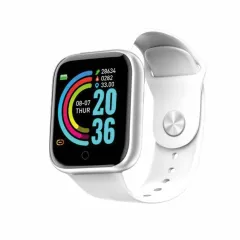 SMART WATCH MOD Y68 1.44 - ONLY - PLATEADO