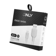 CABLE USB MOD 50 - TIPO C - BLANCO