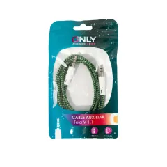 CABLE AUX 3,5 MOD129 - TELADO - VERDE