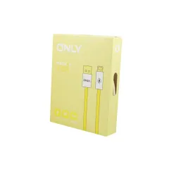 CABLE USB MOD 117 - MACARON - ONLY - LIGHTNING - AMARILLO