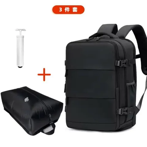 MOCHILA VIRAL DE VIAJE DE VACIO CON BOMBA MODV-00MI - VARIOS - NEGRO