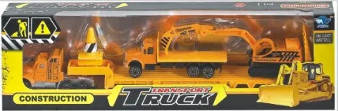 SET DE AUTOS DE CONSTRUCCIÓN A TRACCIÓN DE ALUMINIO ESCALA 1:87 ATRZ-012 - ZUMO - AMARILLO