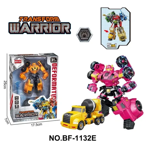 AUTO A TRACCION-ROBOT TRANSFORMER ATRZ-009 - ZUMO - NARANJA