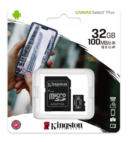 MEMORIA 32GB ORIG KINGSTON 100MB/S CLASE 10