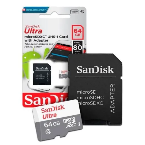 MEMORIA SANDISK 64GB ORIGINAL ULTRA CLASE 10