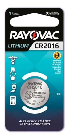 PILA LITIO RAYOVAC CR2016 X UNIDAD
