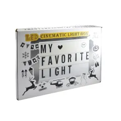 CARTEL LUMINOSO CON LETRAS - CINEMA LIGHT BOX