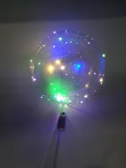 GLOBO TRANSPARENTE CON LUZ REDONDO GLOBO B011