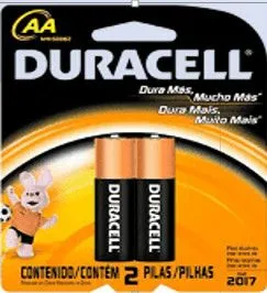 PILA ALCALINA DURACELL AA BLISTER x 2 UN.